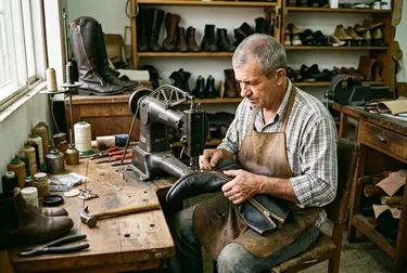 Serviço conserto de zíper de botas de O Polo Sapateiro Barretos em Barretos