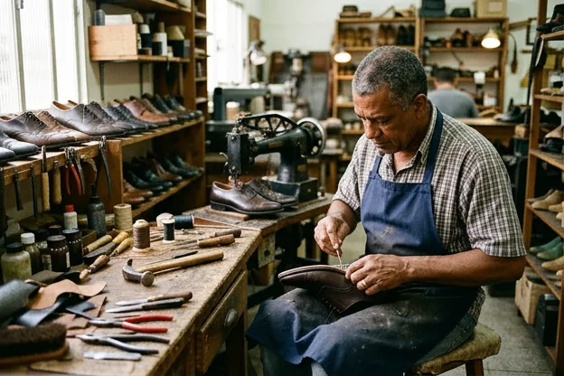 Serviço reforma de sapatos sociais de O Polo Sapateiro Barretos em Barretos