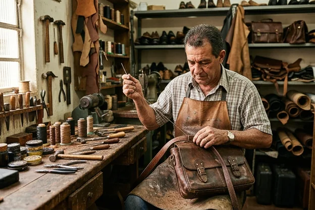 Serviço reforma de bolsas de couro de O Polo Sapateiro Barretos em Barretos