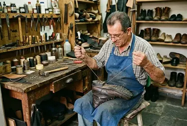 Serviço costura de calçados de O Polo Sapateiro Barretos em Barretos